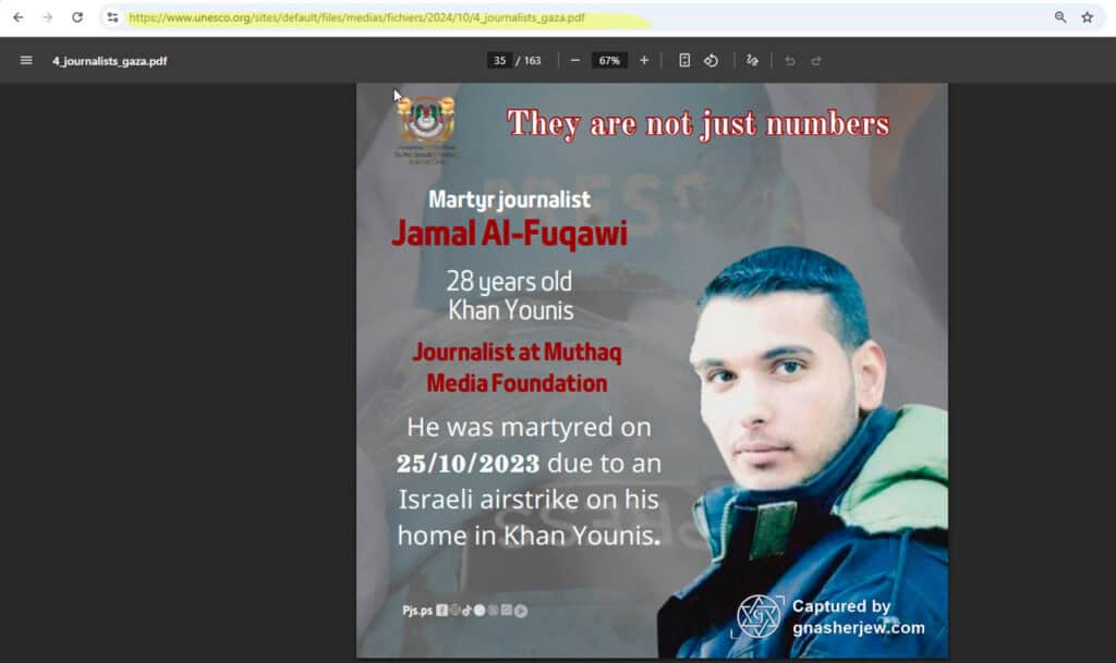 UNESCO_Gaza Journalists